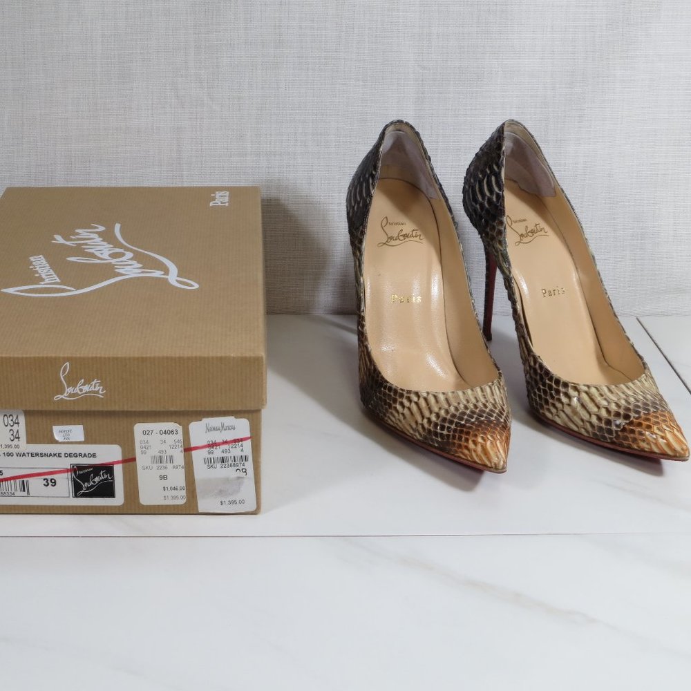 Louboutin - Decollete - Watersnake Degrade - 39EU